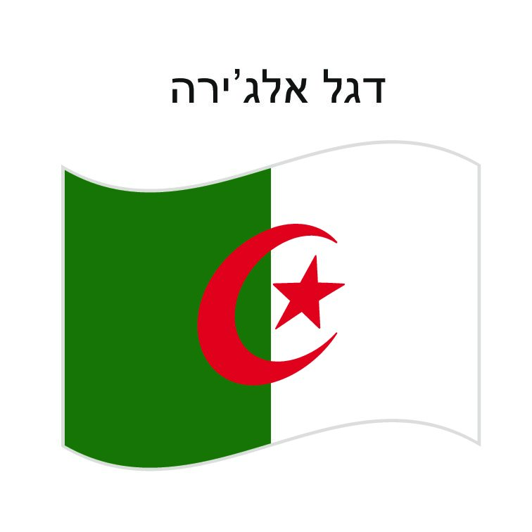 דגל אלג'יריה 150*100 ס"מ