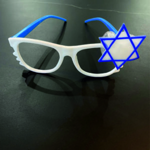 משקפיים דגל ישראל – עם אורות